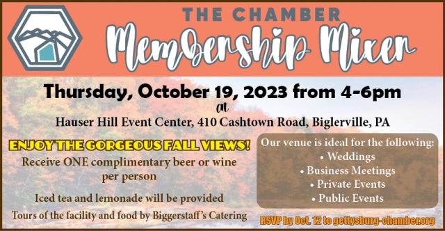 Join us at Hauser Hill Event Center!